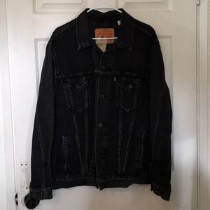 Levi Vintage Grey/Black Denim Jacket XL